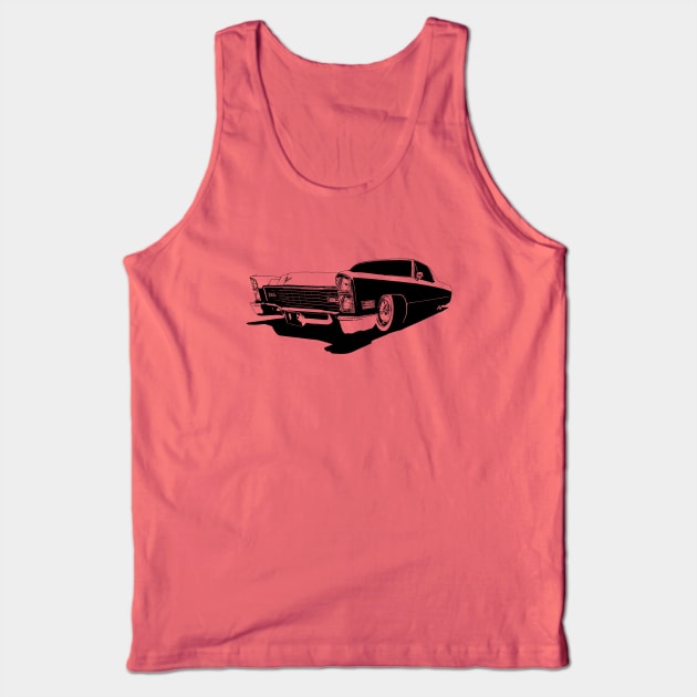 1967 Cadillac Coupe Deville - stylized monochrome Tank Top by mal_photography